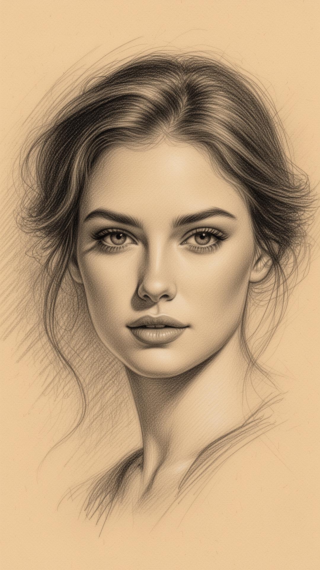 Featured hand-drawn pencil portrait